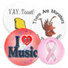 Visit our store. We have buttons already designed ready to order.