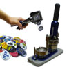 Make your own buttons. We have button machines and supplies.
