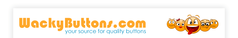 Wacky Buttons - Pin back buttons