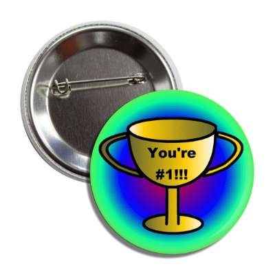 trophy you are number 1 circular colors button