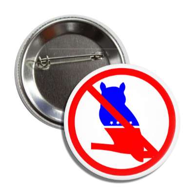 anti modern whig party red slash button