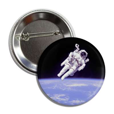 astronaut above earth button