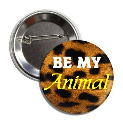 be my animal leopard print button