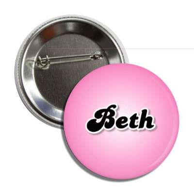 beth female name pink button