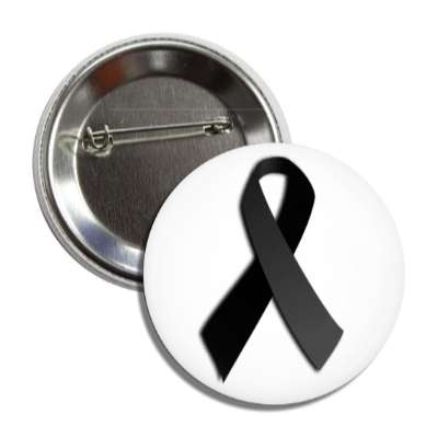 black awareness ribbon button