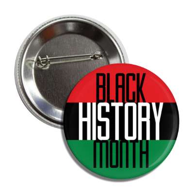 black history month african colors button