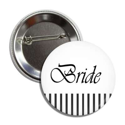 bride black white lines button