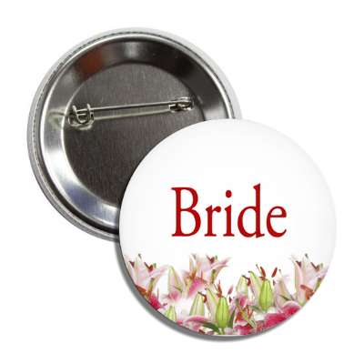 bride colorful flowers bottom button
