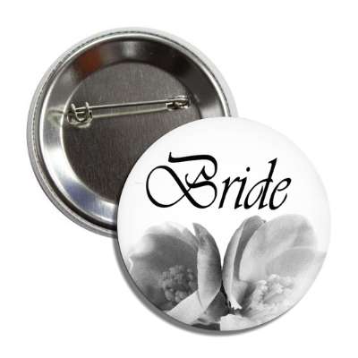 bride grey flowers bottom button