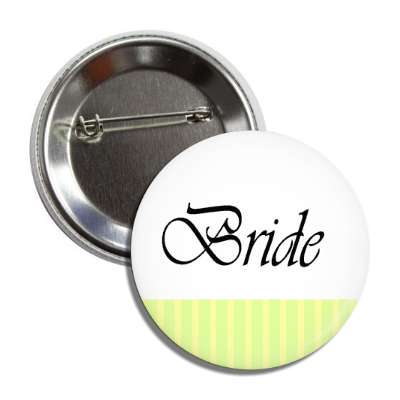 bride yellow white lines button