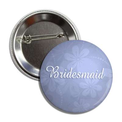bridesmaid floral blue button