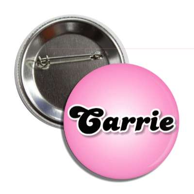carrie female name pink button