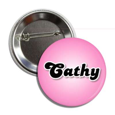 cathy female name pink button