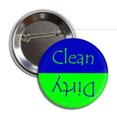 clean dirty dishwasher green blue button