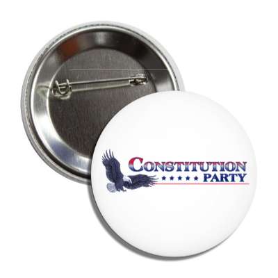 constitution party eagle white button