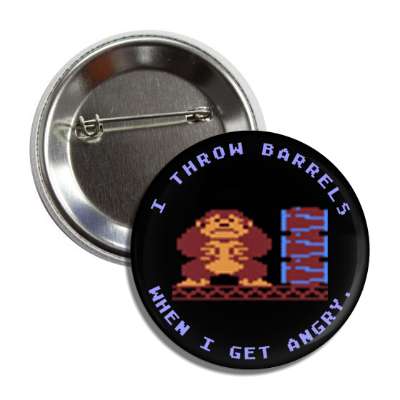 donkey kong i throw barrels when i get angry button