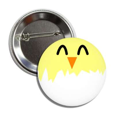 easter egg chick white button