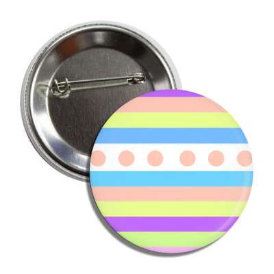 easter egg design lines dots multi pastel button