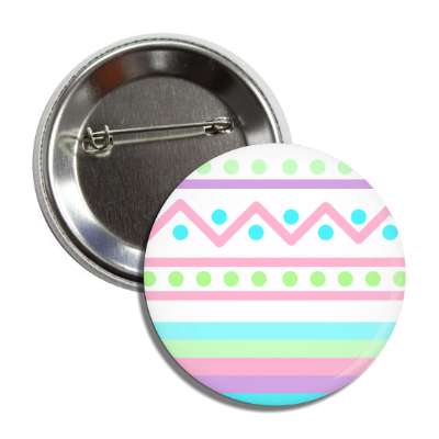 easter egg design zig zag dots pinks multi button