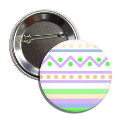 easter egg design zig zag dots purples multi button