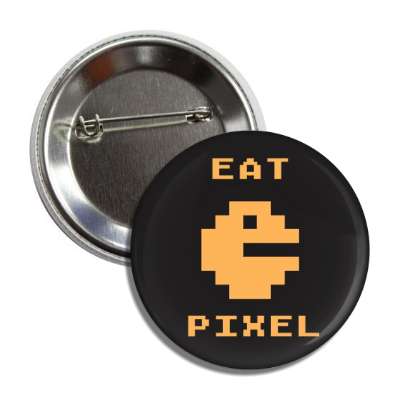 eat pixel pac man button