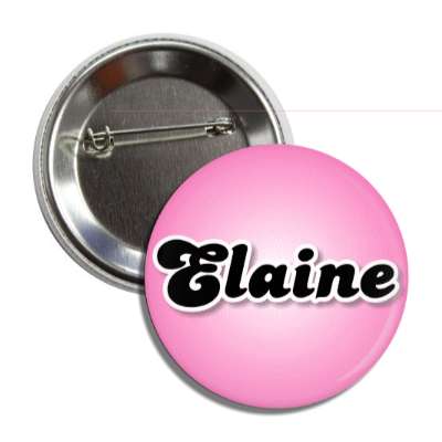 elaine female name pink button