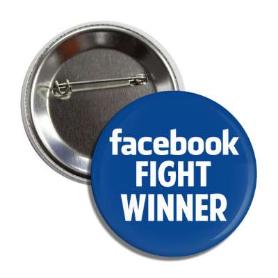 facebook fight winner blue white button