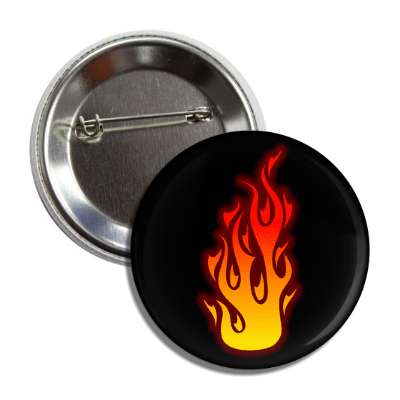 flame black orange red button