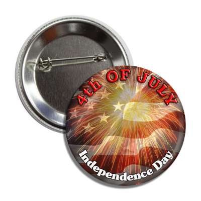 fourth of july independence day flag fireworks button