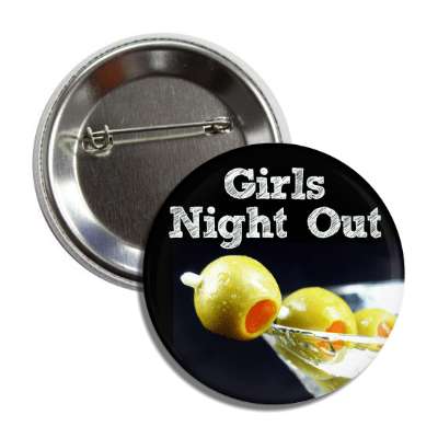 girls night out olive drink black white button