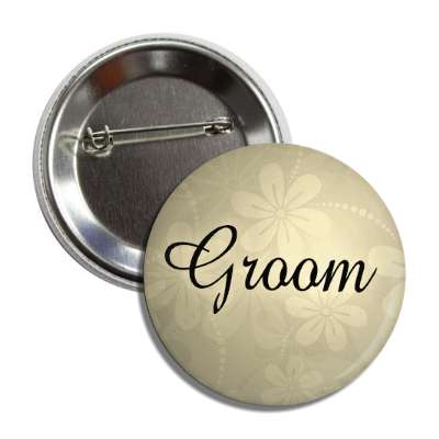 groom yellow floral button