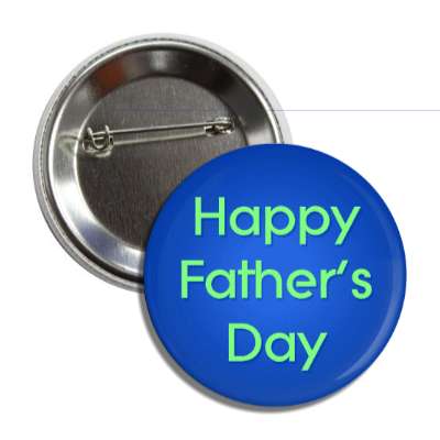 happy fathers day blue button