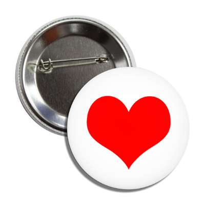 heart red valentines day button