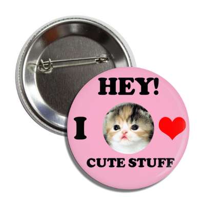 hey i love cute stuff kitten button