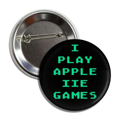 i play apple iie games button