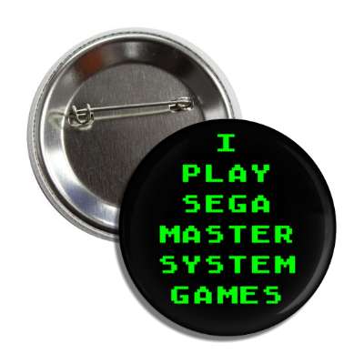i play sega master system games button