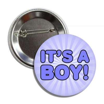 its a boy blue rays cute button