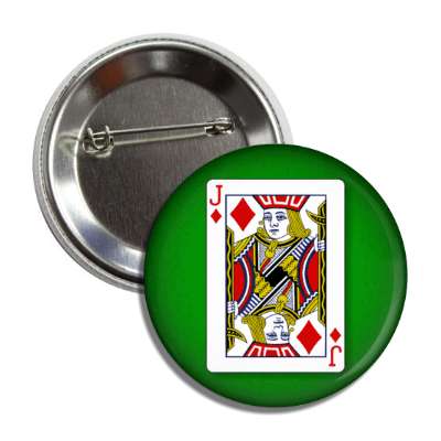 jack of diamonds playing card button