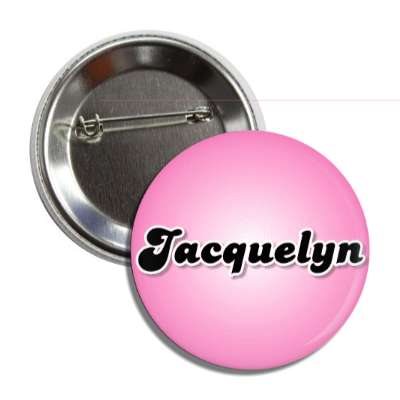 jacquelyn female name pink button