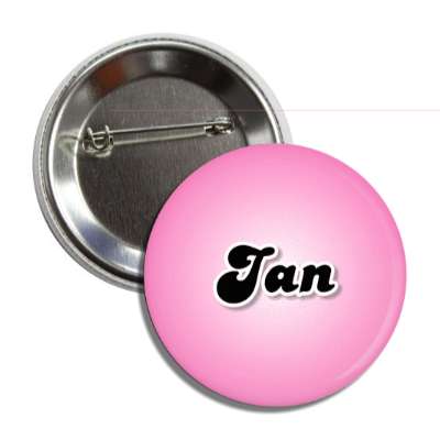jan female name pink button