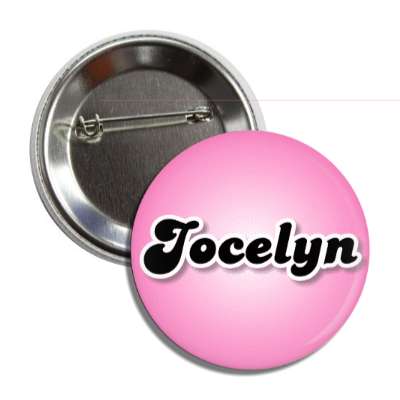 jocelyn female name pink button