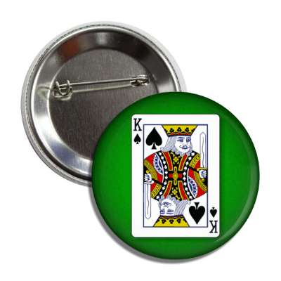 king of spades playing card button