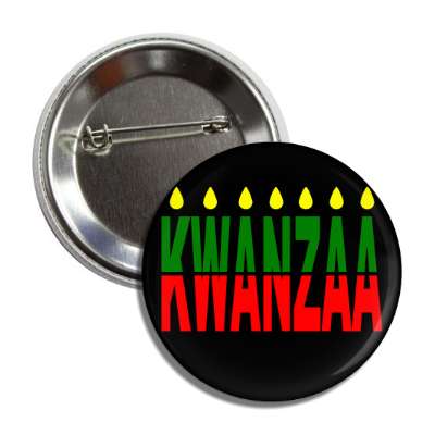 kwanzaa candles black button