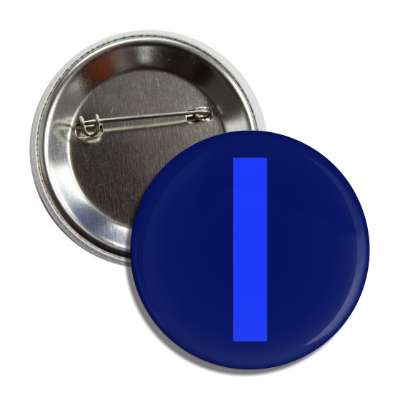 letter i capital blue button