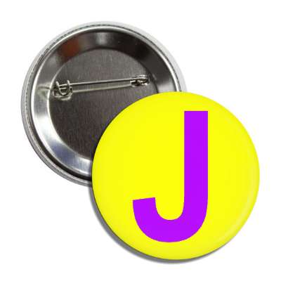 letter j capital yellow purple button