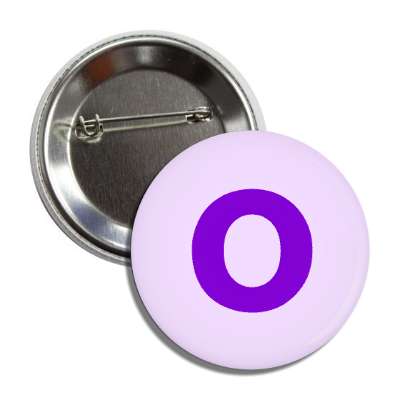 letter o lower case purple button