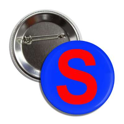 letter s capital medium blue red button