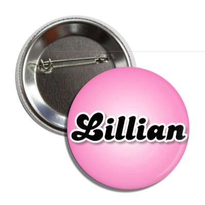 lillian female name pink button