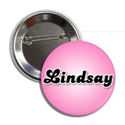lindsay female name pink button