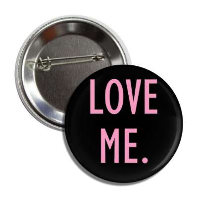 love me black pink button